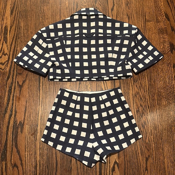 Jacquemus “Le Splash” checkered two piece set - Picture 8 of 9